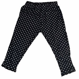 Essentials Black Baby/Toddler Pants with Polka Dot Detail